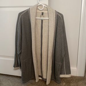 Anthropologie Gray Cardigan Size M